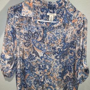 Paisley print top